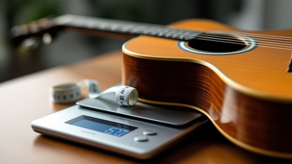 weighing a guitar accurately